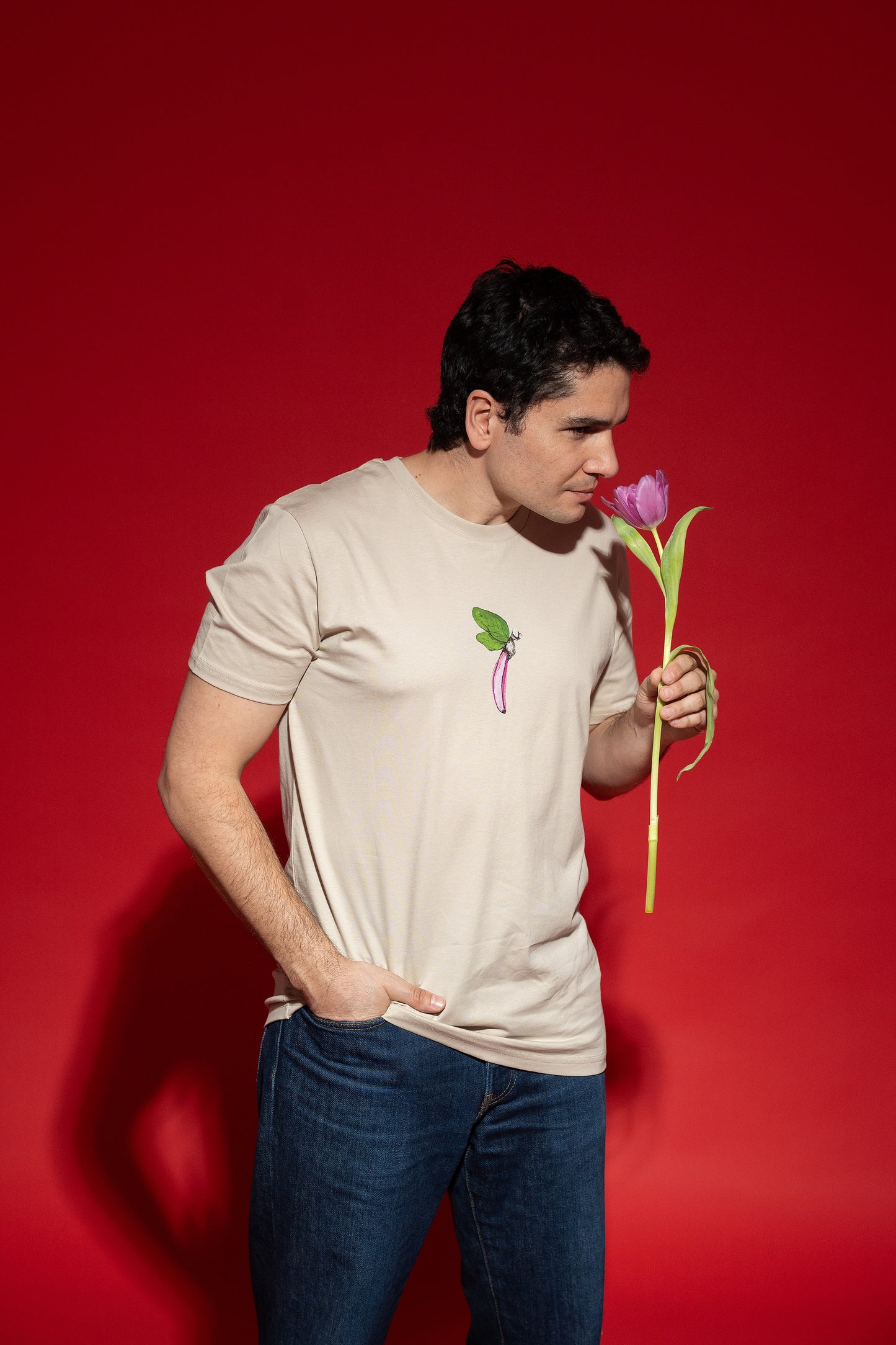 T shirt unisex pink banana