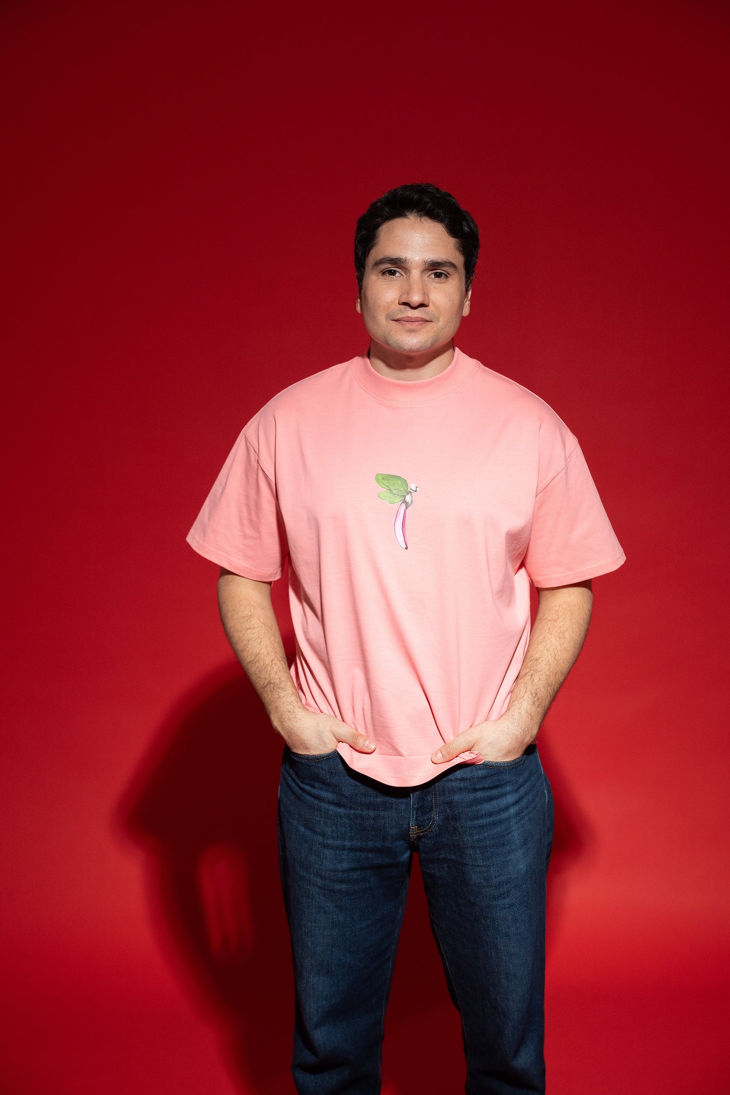 T shirt unisex- heavy oversize pink