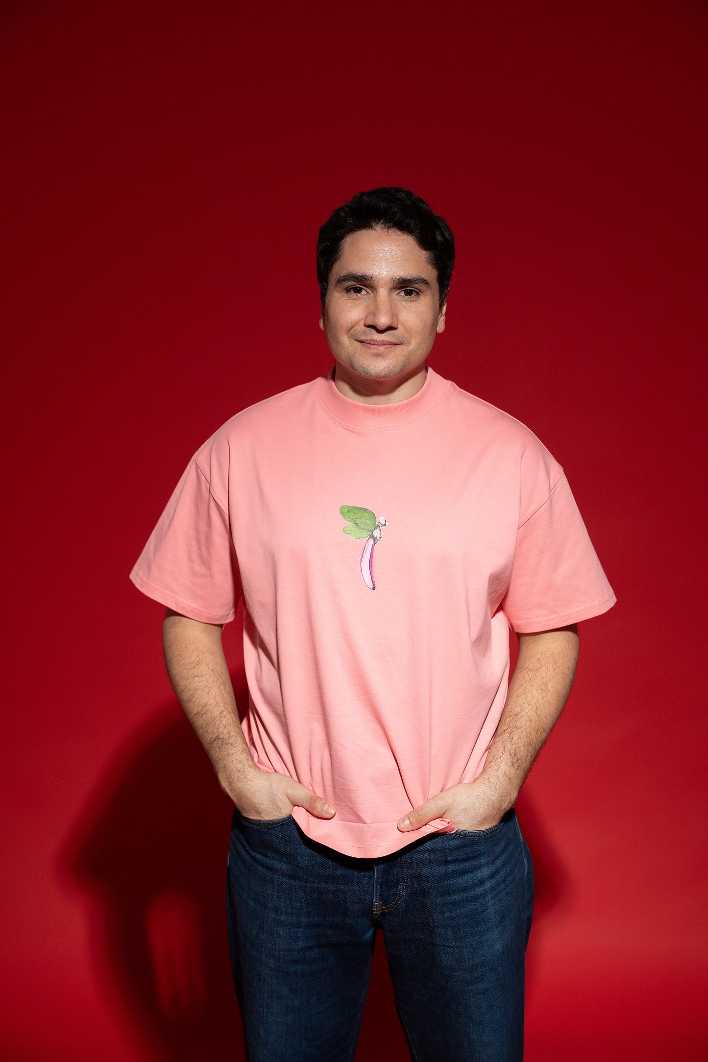 T shirt unisex- heavy oversize pink
