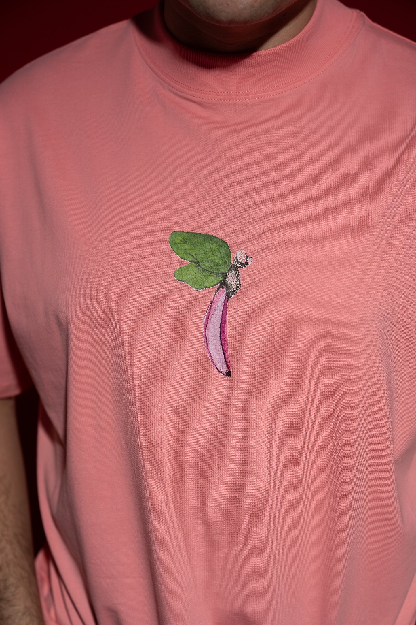 T shirt unisex- heavy oversize pink