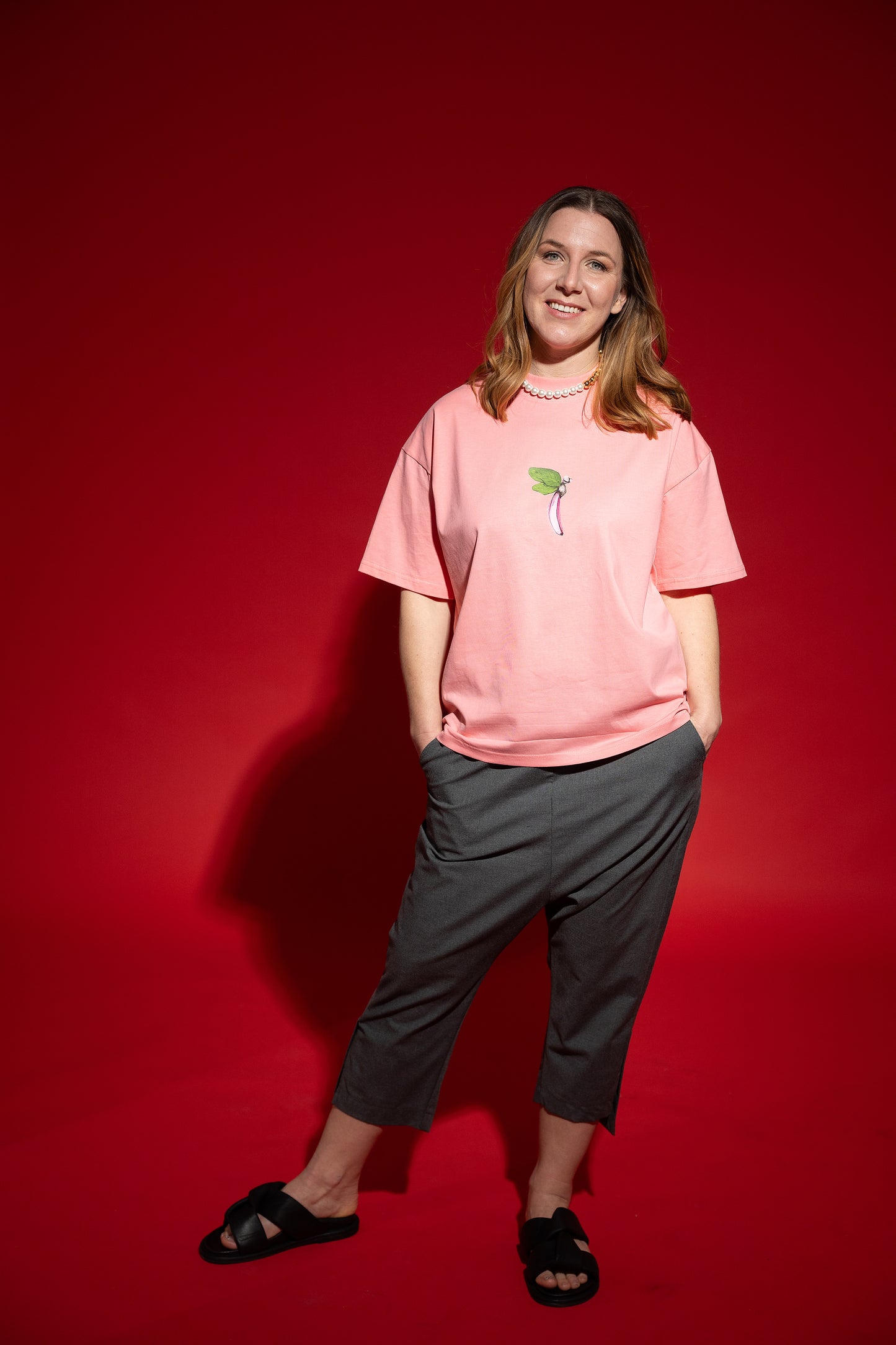 T shirt unisex- heavy oversize pink