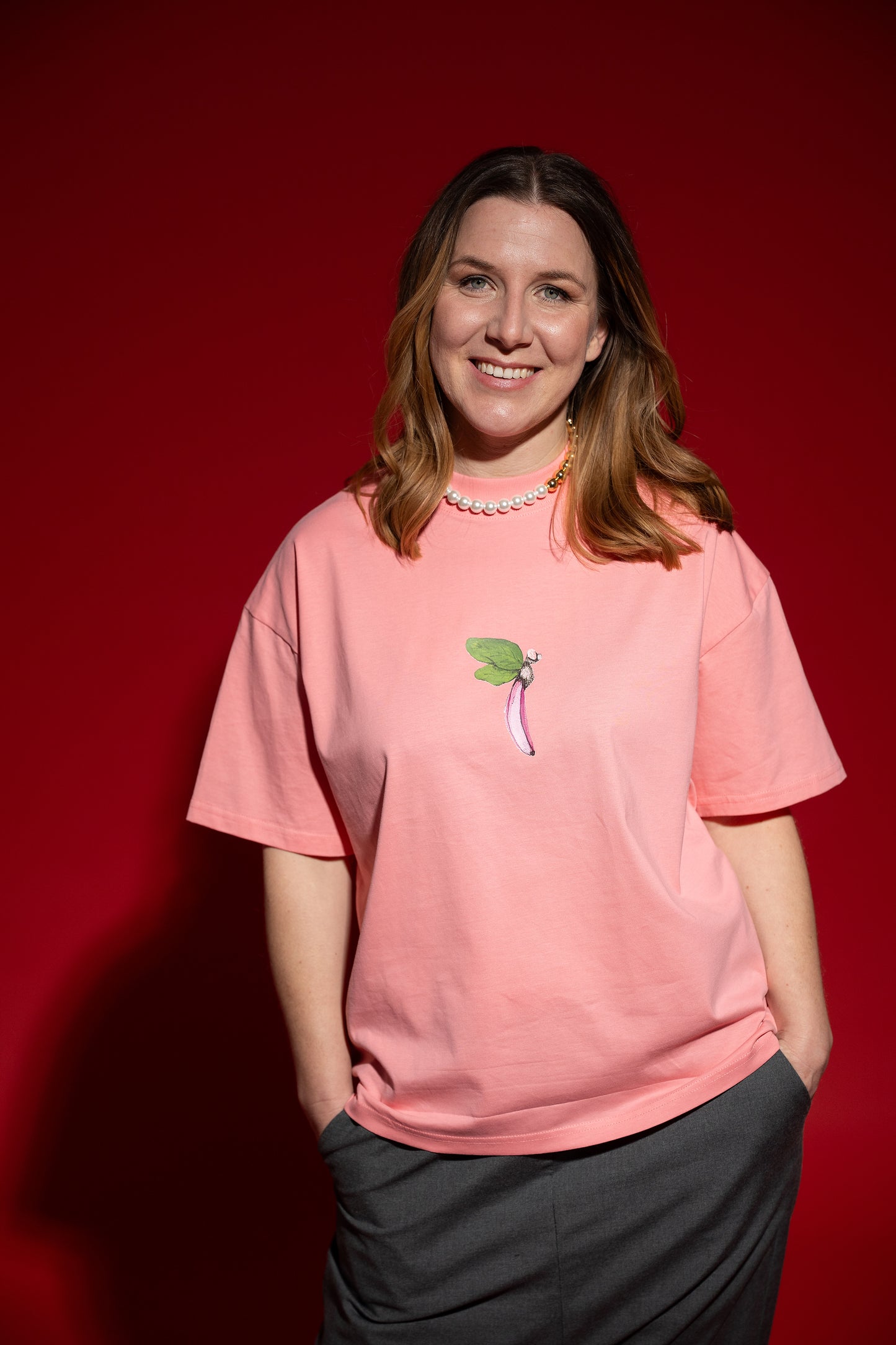 T shirt unisex- heavy oversize pink