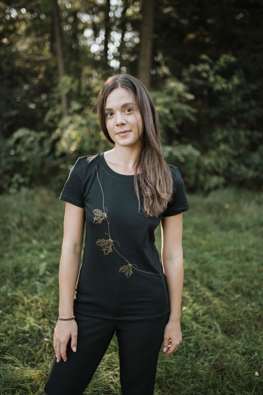 Golden fireflies women's tee