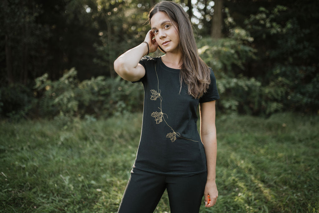 Golden fireflies women's tee