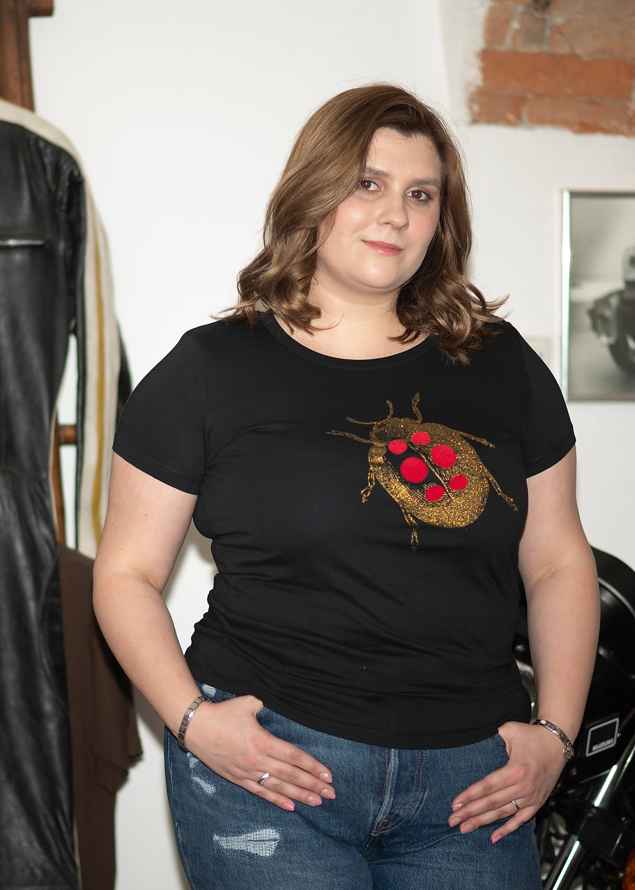 PIKAPOLONICA T-shirt črna