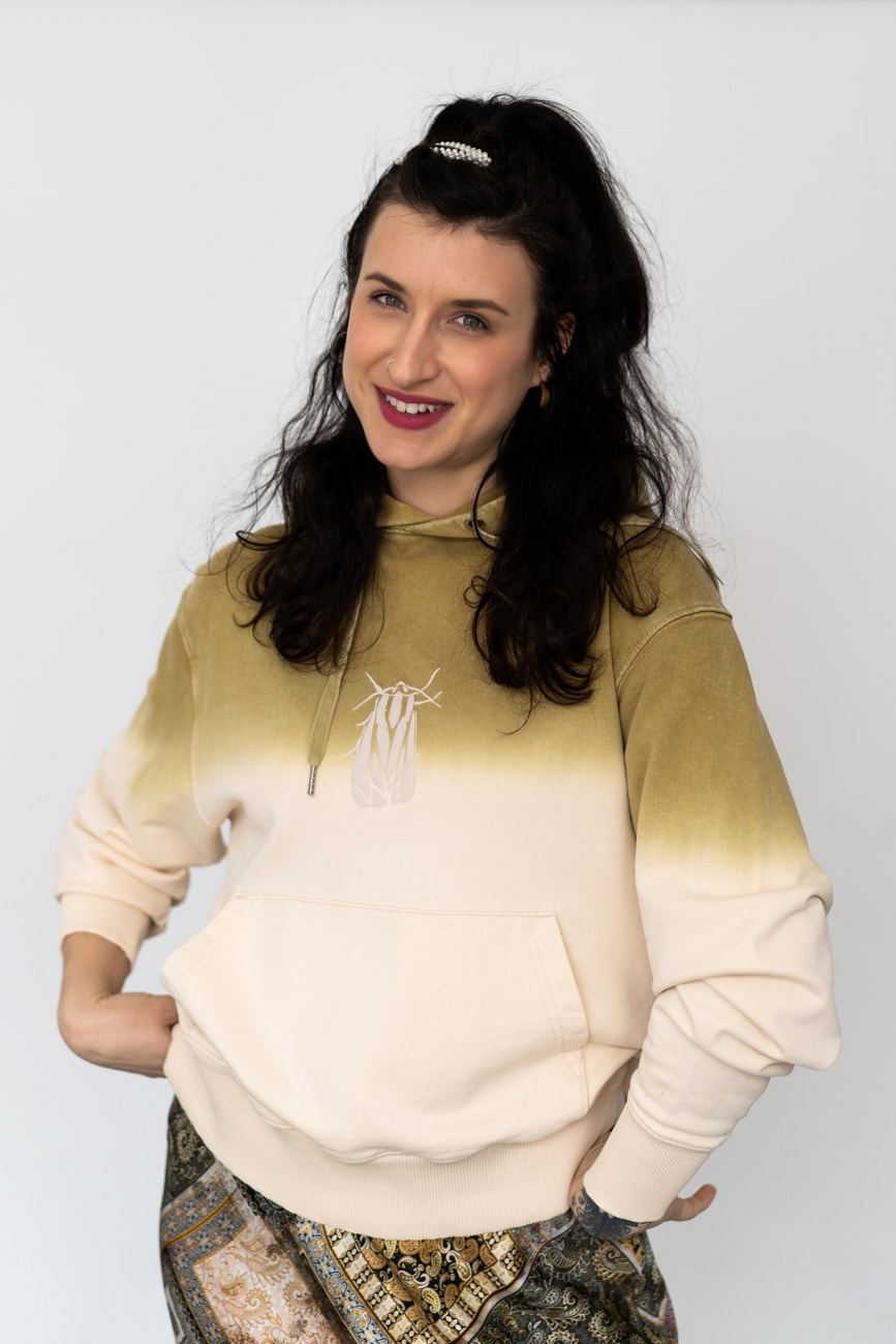 Dip Dyed relaxed unisex hoodie