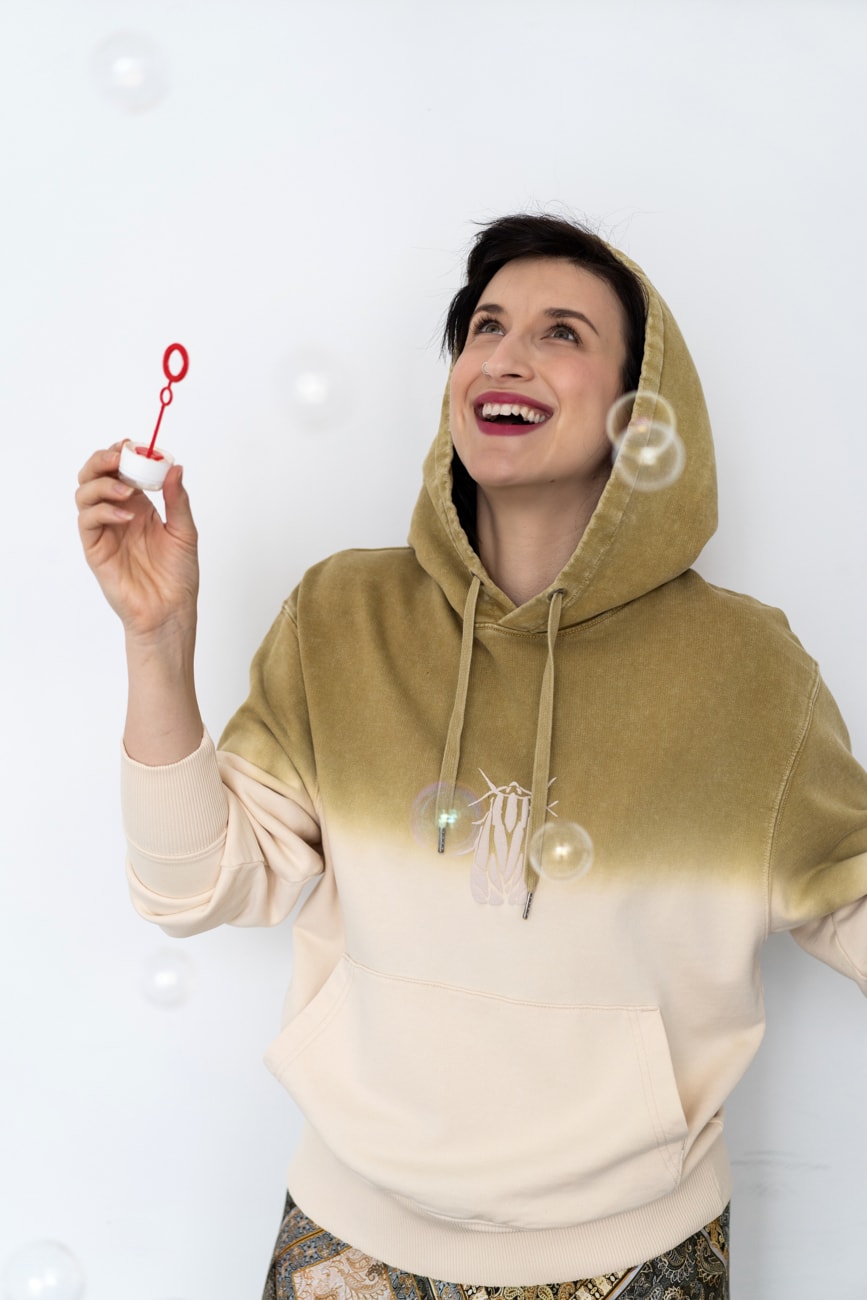 Dip Dyed relaxed unisex hoodie