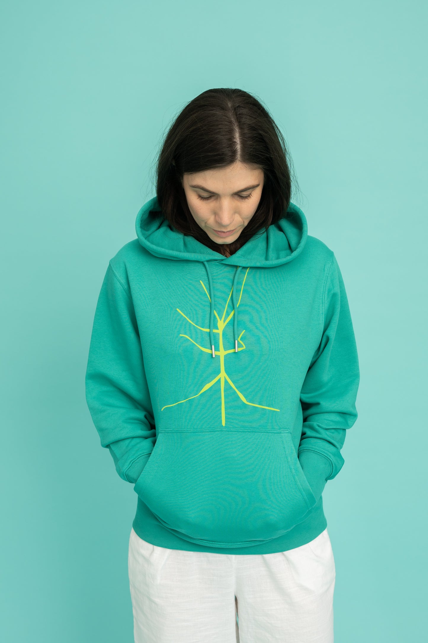 Hoodie in paličnjak v plišu spredaj