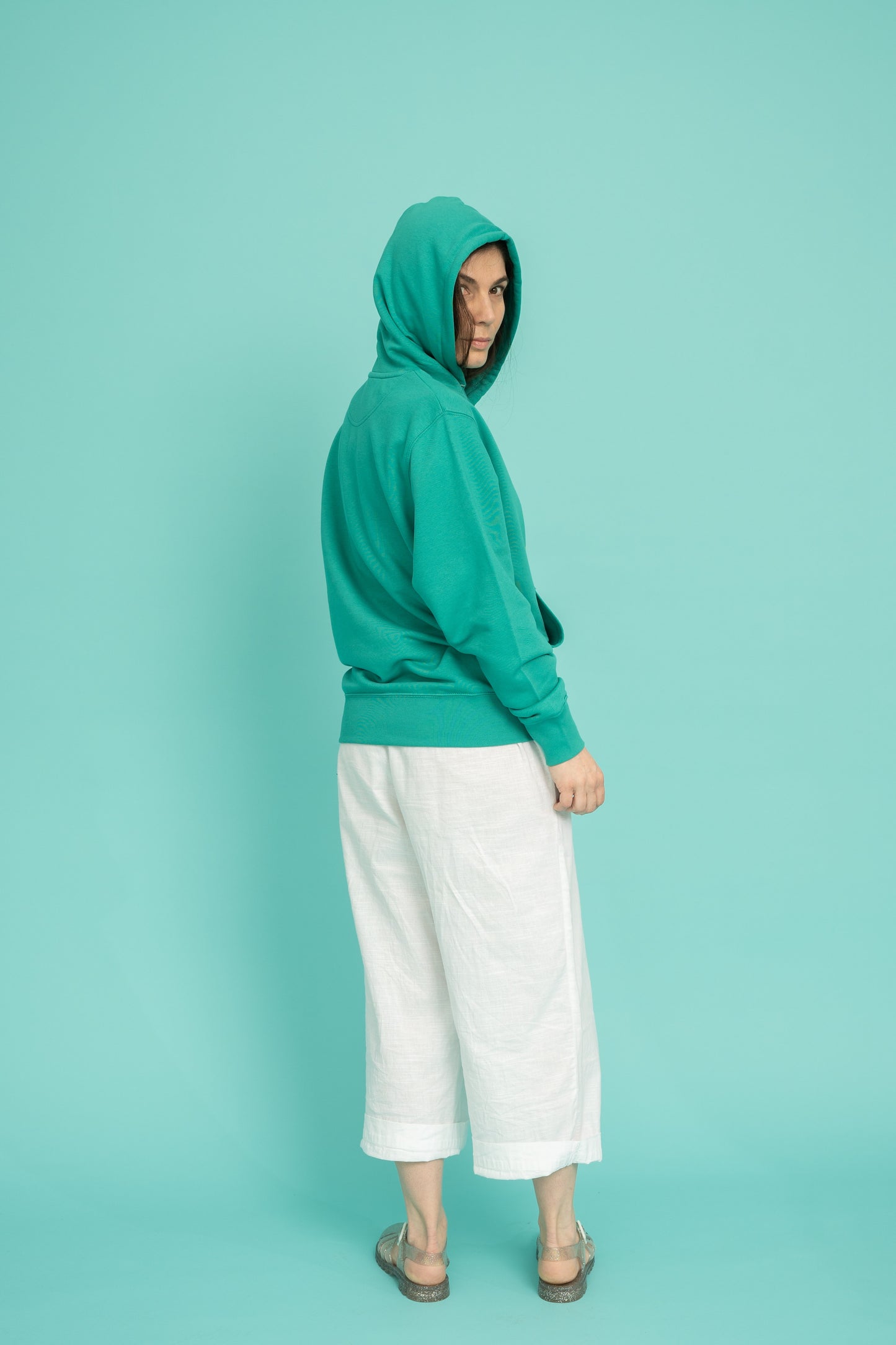 Hoodie in paličnjak v plišu spredaj