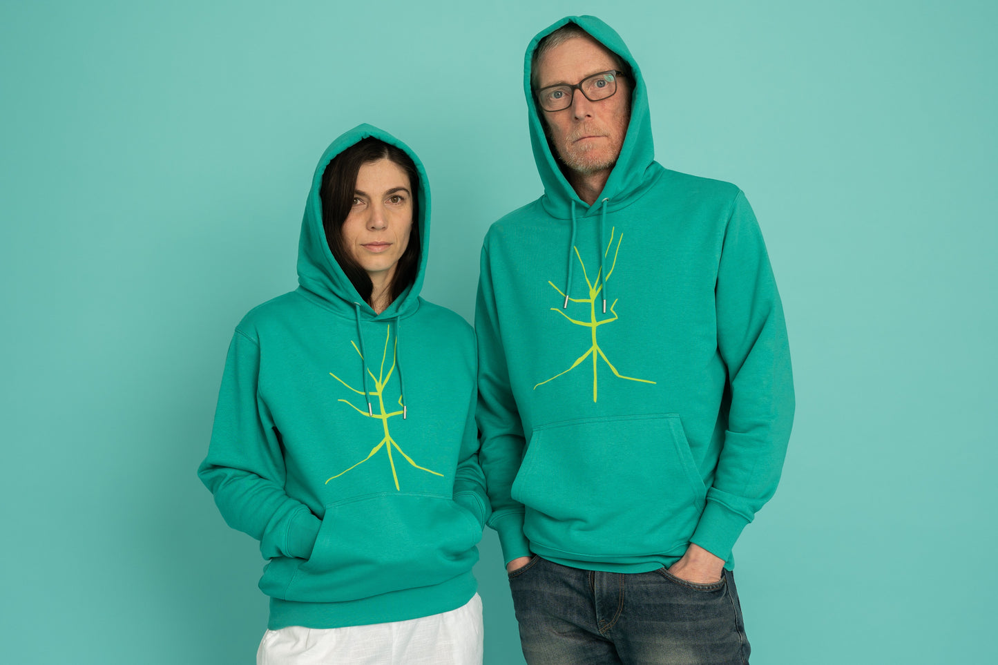 Hoodie in paličnjak v plišu spredaj