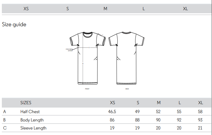 T-shirt obleka
