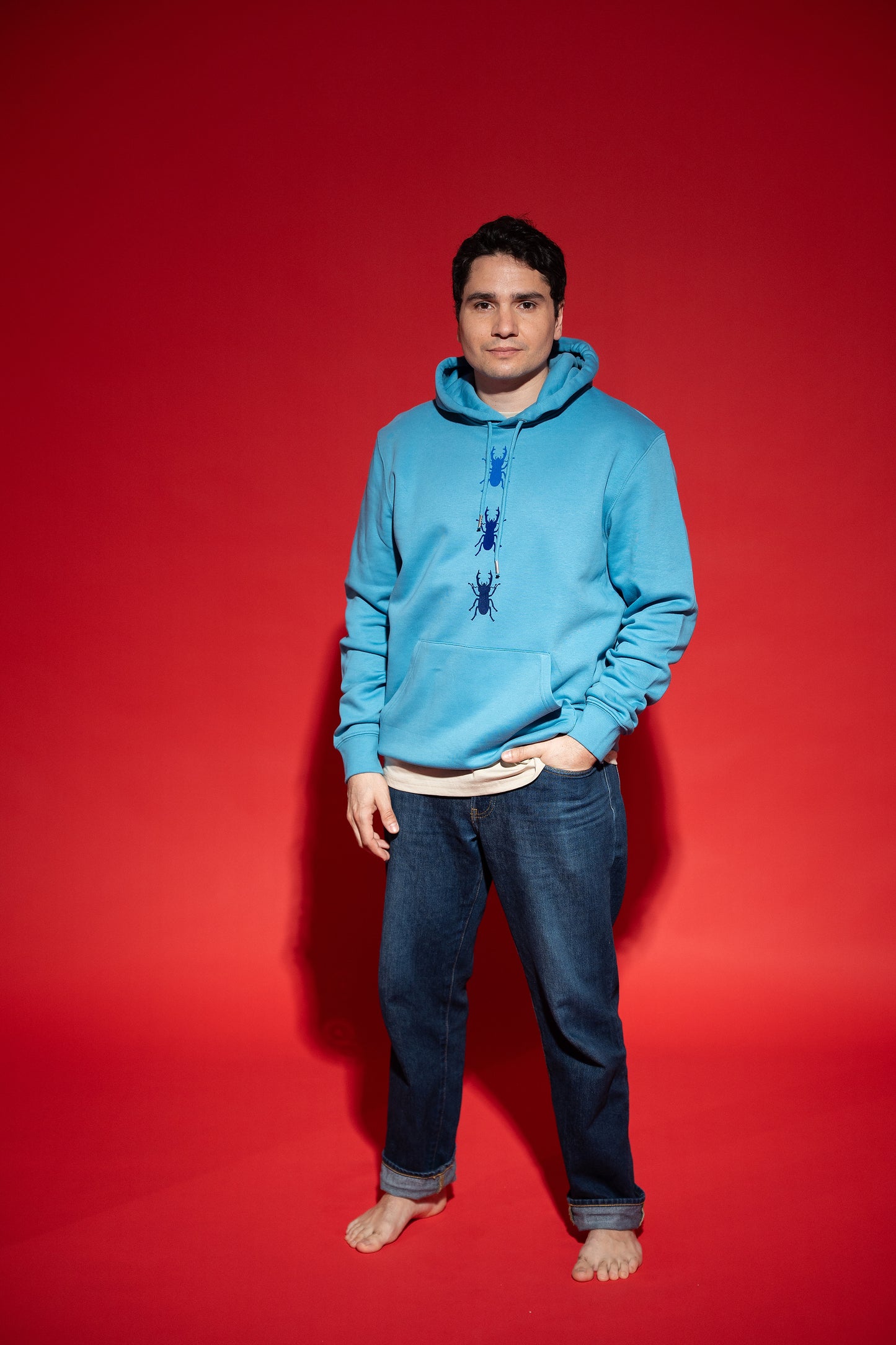 Hoodie unisex trije rogači