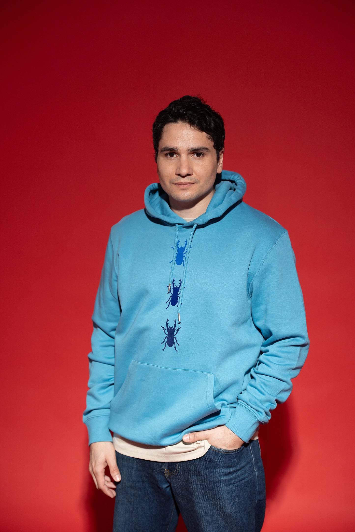 Hoodie unisex trije rogači