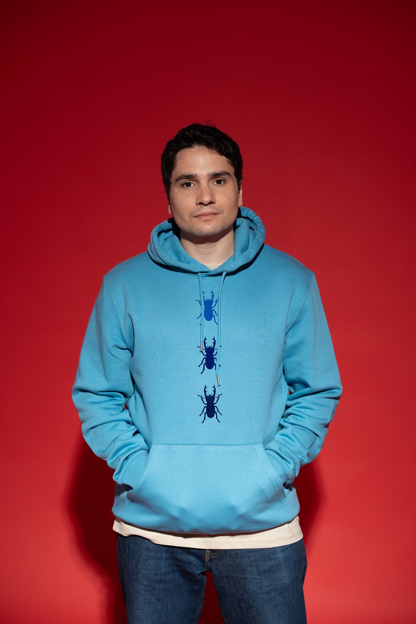 Hoodie unisex trije rogači
