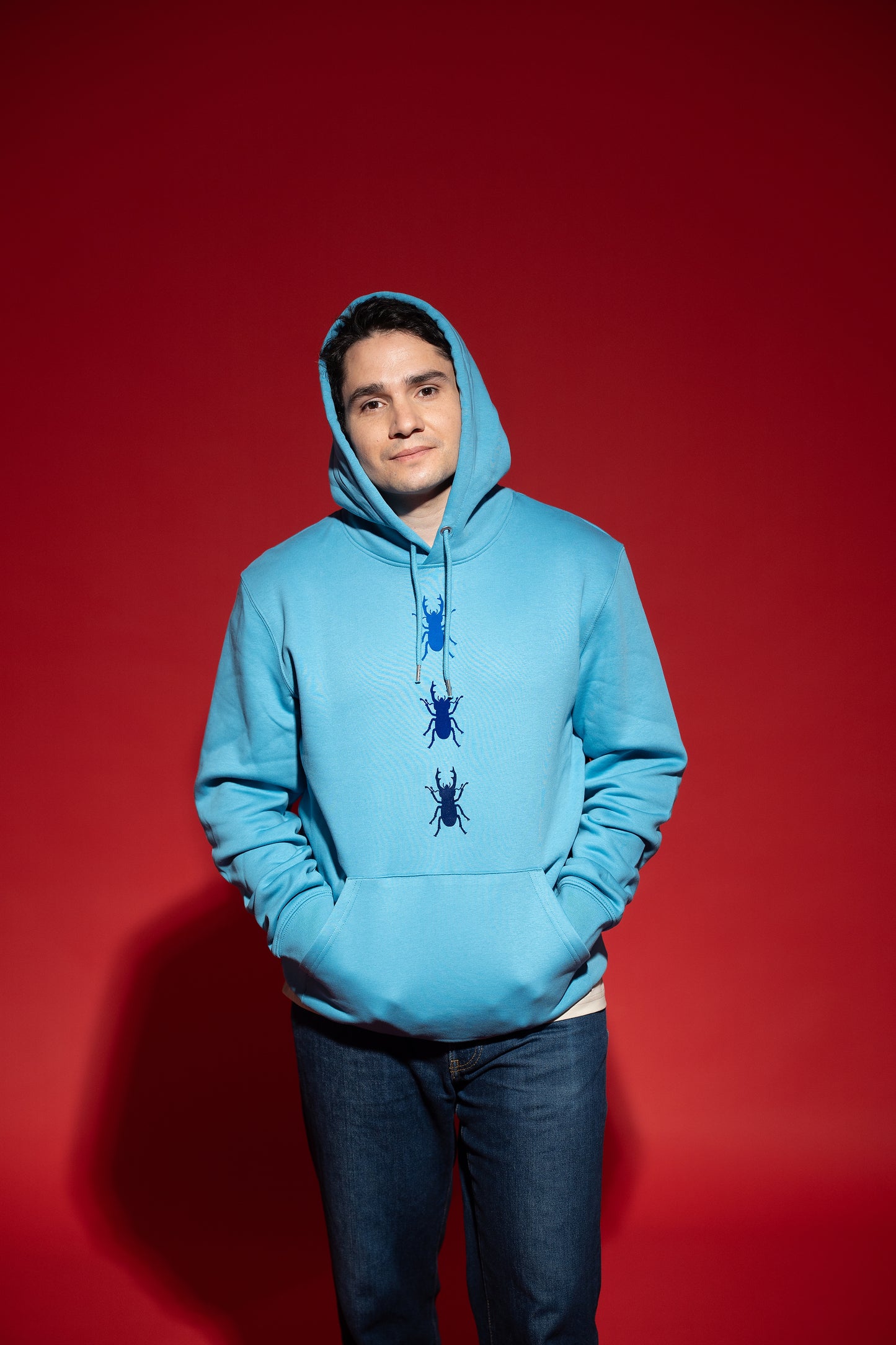 Hoodie unisex trije rogači