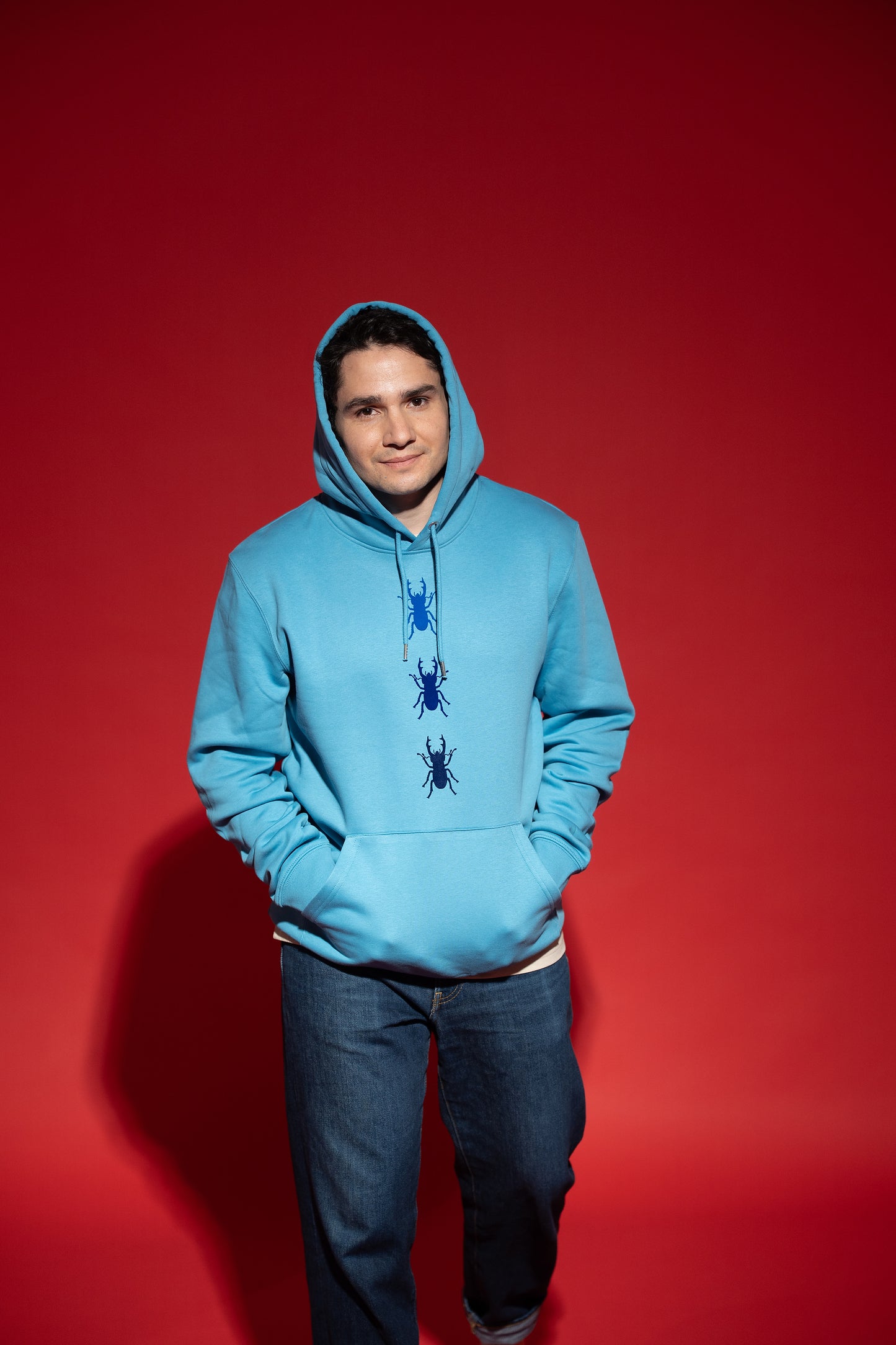 Hoodie unisex trije rogači