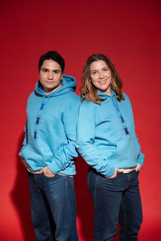 Hoodie unisex trije rogači
