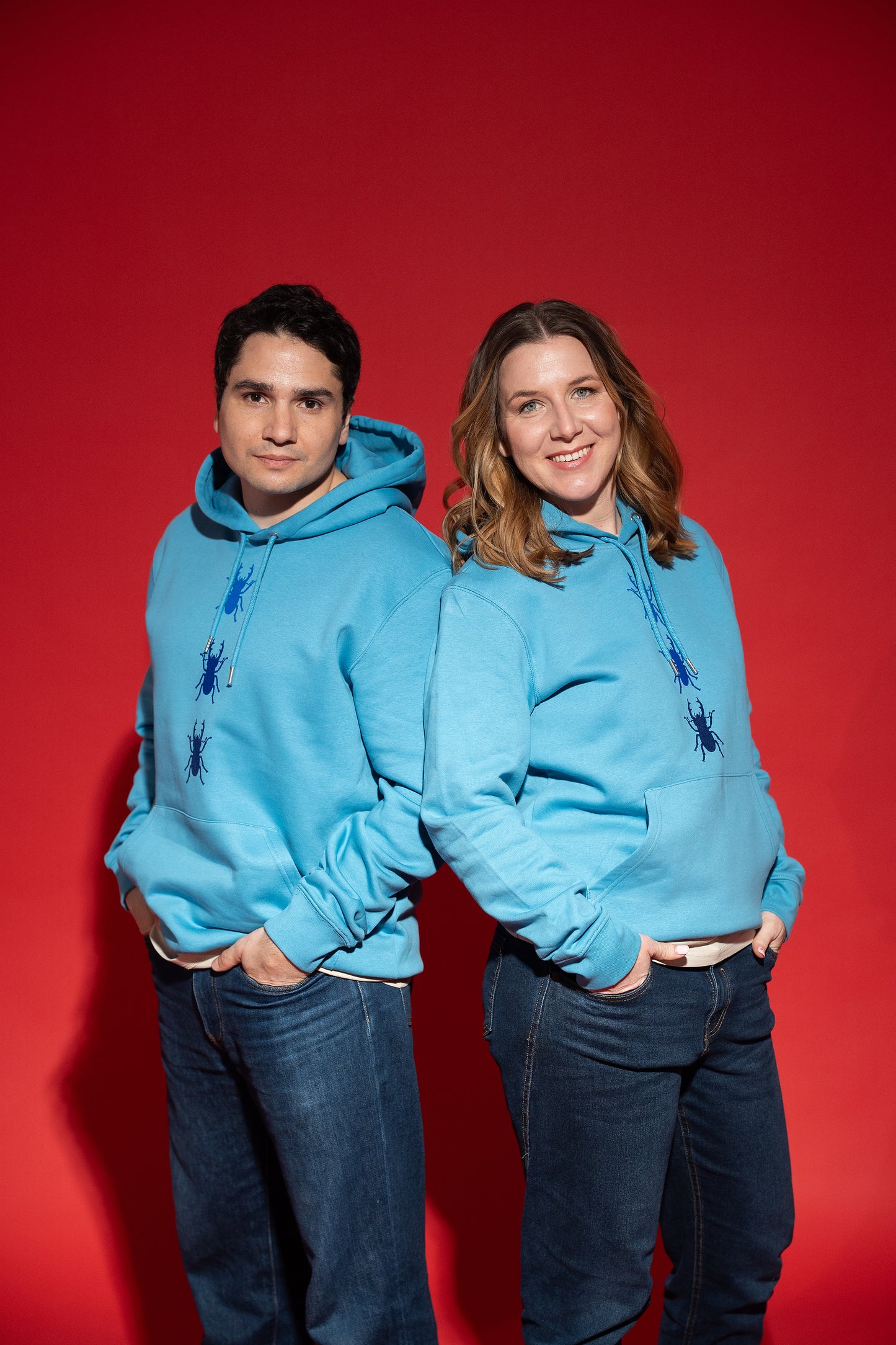 Hoodie unisex trije rogači