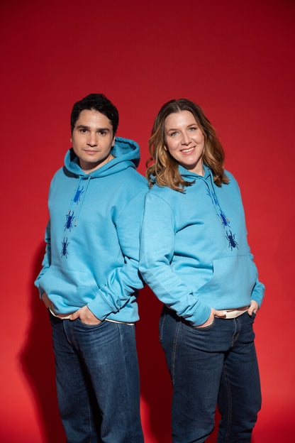 Hoodie unisex trije rogači