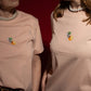 T shirt ženska relax fit marelica