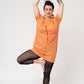 T-shirt dress with oat and bees