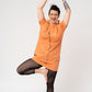 T-shirt dress with oat and bees