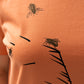 T-shirt dress with oat and bees
