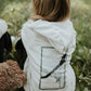 Oversized hoodie with a frame in the back
