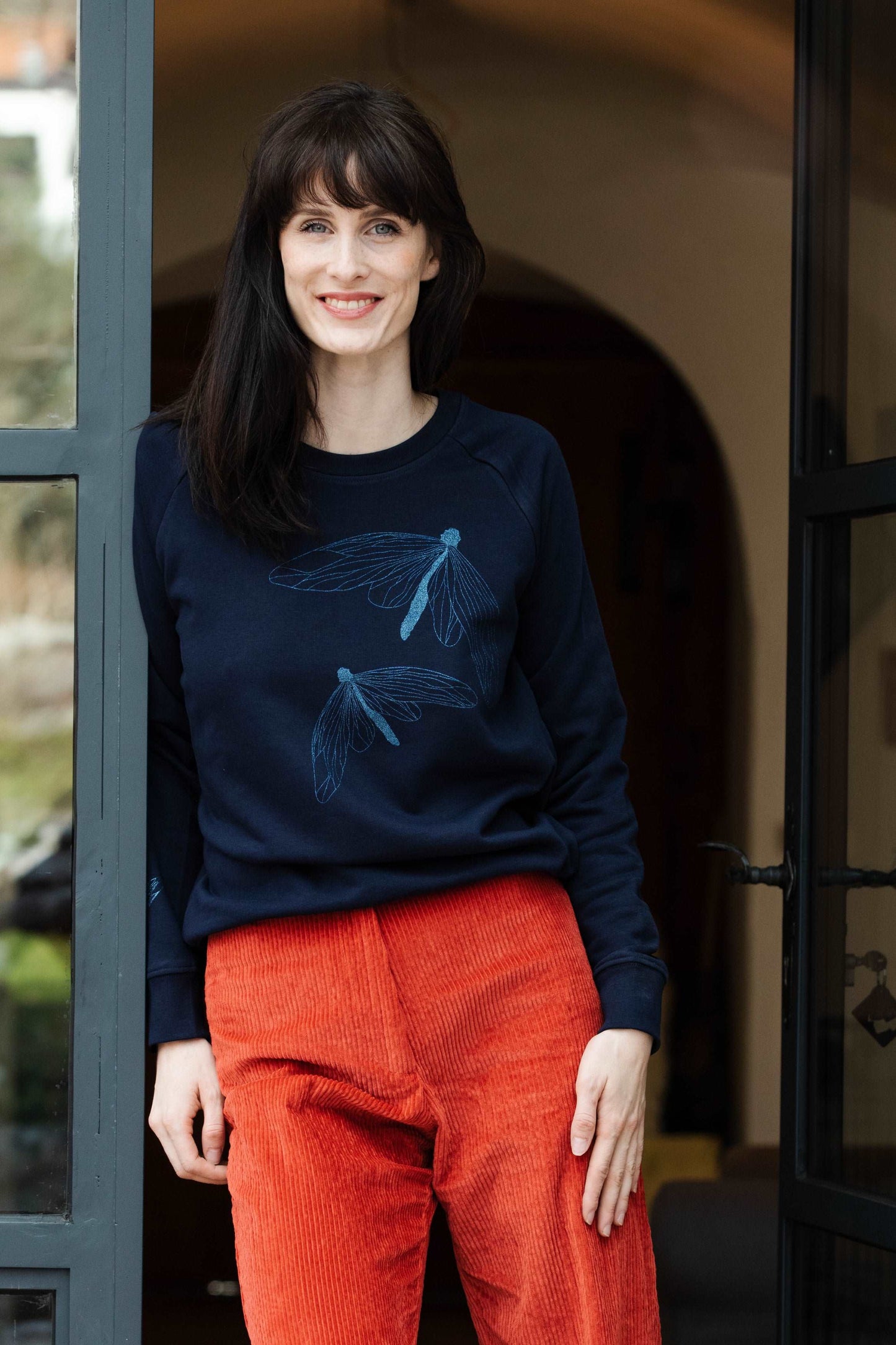 Glittering butterfly sweater