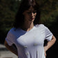 White T shirt and small 3D bugs