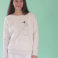 Sweater with a ladybug that brings happiness 