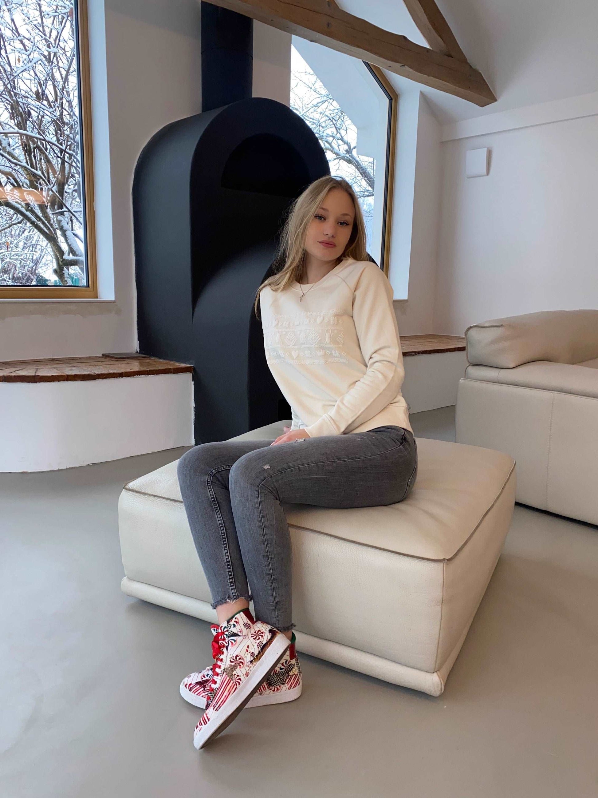 Pulover z norveškim vzorcem - ženski model