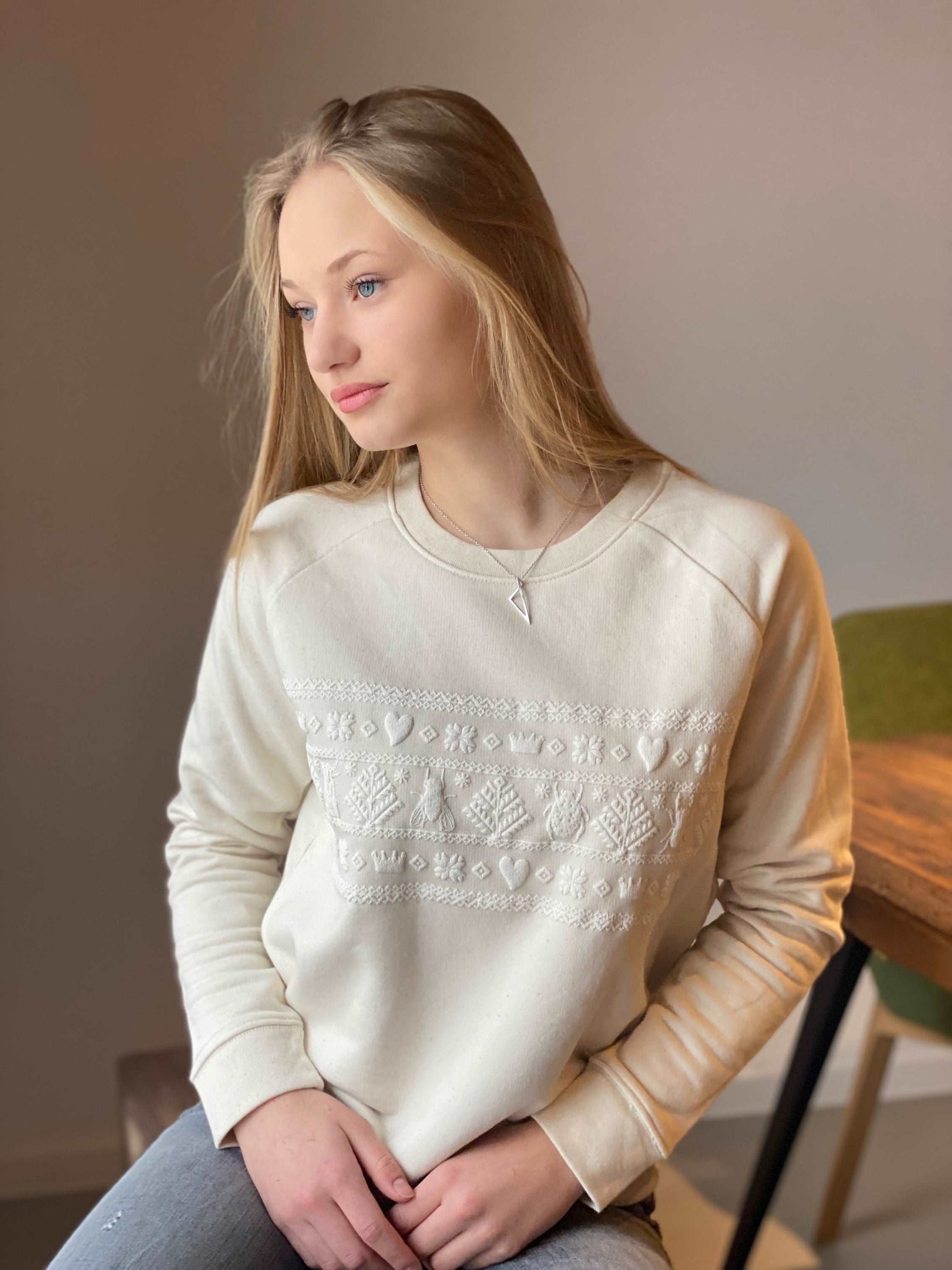 Pulover z norveškim vzorcem - ženski model