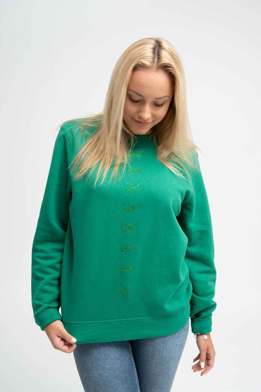 Green Sweater and Glittery Ants - SAMPLE -30%