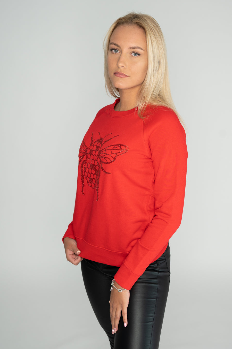 Red Sweater with a Bee - SAMPLE -30%