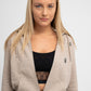  ZIP-THRU HOODIE SWEATSHIRT with black Ladybugs print