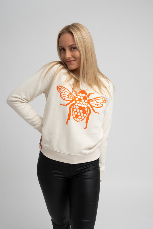 Short Sweater with a Bee - SAMPLE -30%