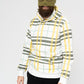Checkered hoodie with a small white scarab 