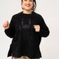 Pulover ženski oversize črn