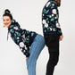 BUGS&ROSES HOODIE  with small white bugs