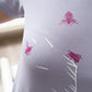 Women t shirt dress with oat and bees