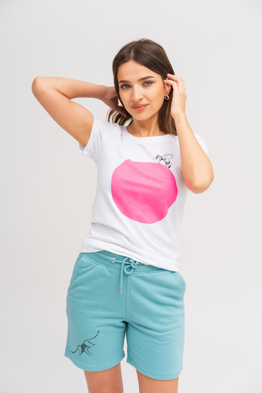 Mint jogger shorts 