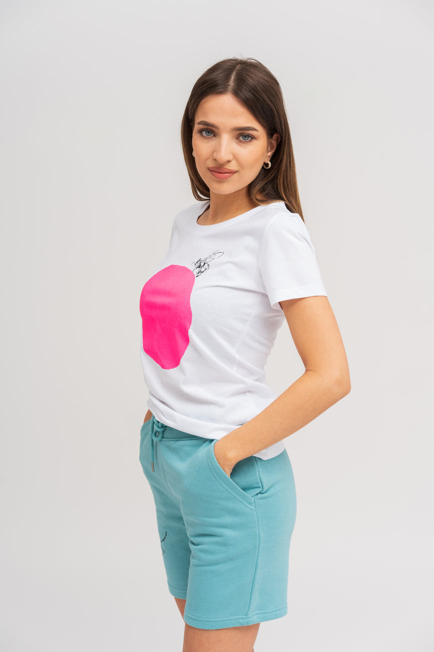 Mint jogger shorts 