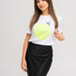 A bee on a fluo circle
