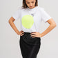 A bee on a fluo circle