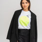 A bee on a fluo circle