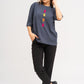 T-Shirt with slightly longer sleeves, straight cut/organic cotton
