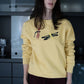 Jojoba sweater with 3d dragonflies 