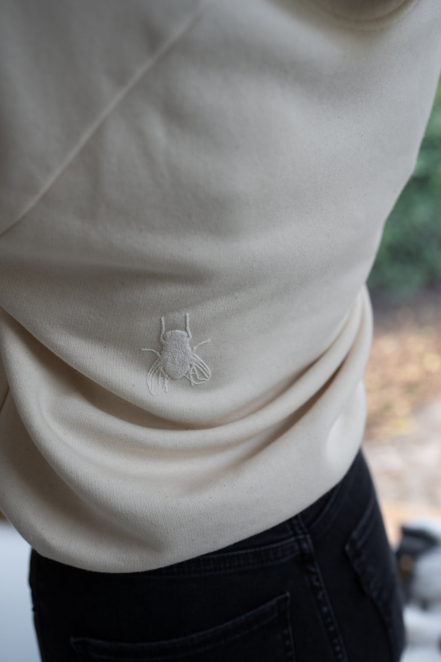 The women's cropped hoodie with a 3D bugs