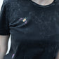 Black splatter  t -Shirt with small bugs 